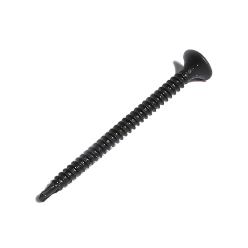 Phillips buglehoved selvborende skrue sort phosphated-din7504k
